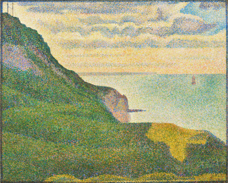 Georges Seurat (French, 1859 - 1891 ), Seascape at Port-en-Bessin, Normandy, 1888, oil on canvas