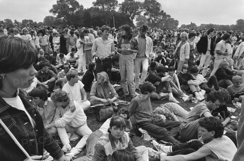 Parkpop 1981  Parkpop intriguing Zuiderpark in The Hague; visitors Parkpop Date: June 30, 1985 Keywords: popfestivals Person Name: Parkpop
