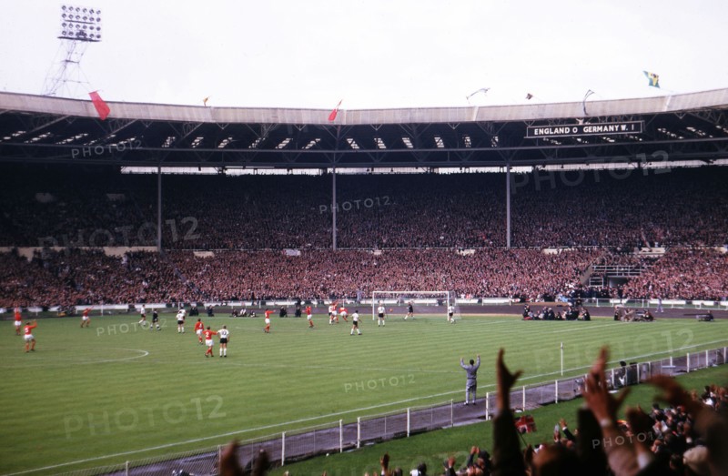World Cup Final 1966 Fan Amateur Photos from the stands 30th July 1966  Final England versus West Germany  Geoff Hurst scores in the 18th minute to make it 1-1  Photo by Tony Henshaw Archive