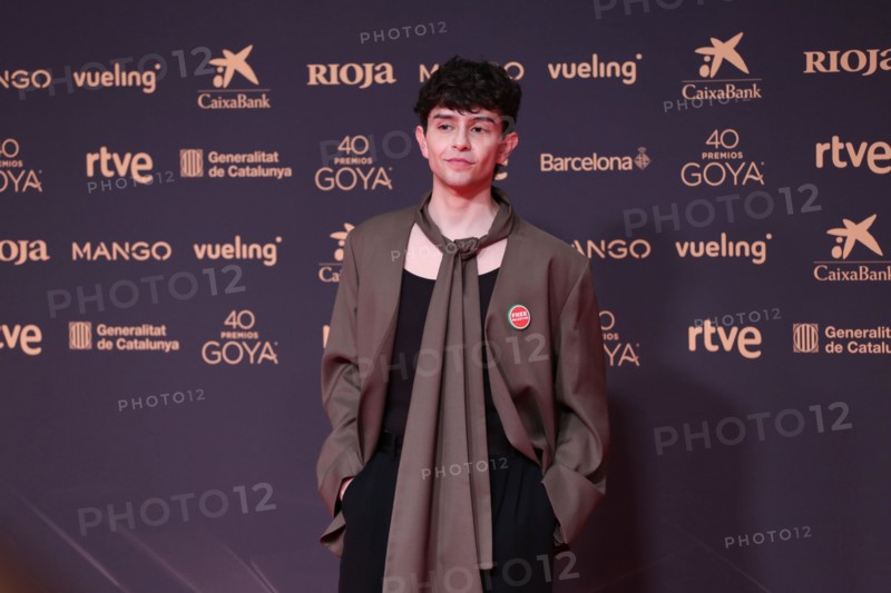 Barcelona, Spain – February 8, 2026. Diego Céspedes poses during the photocall at the 40th edition of the Goya Awards, held in Barcelona. Alejandro Carvajal Gonzalez / Alamy Live News