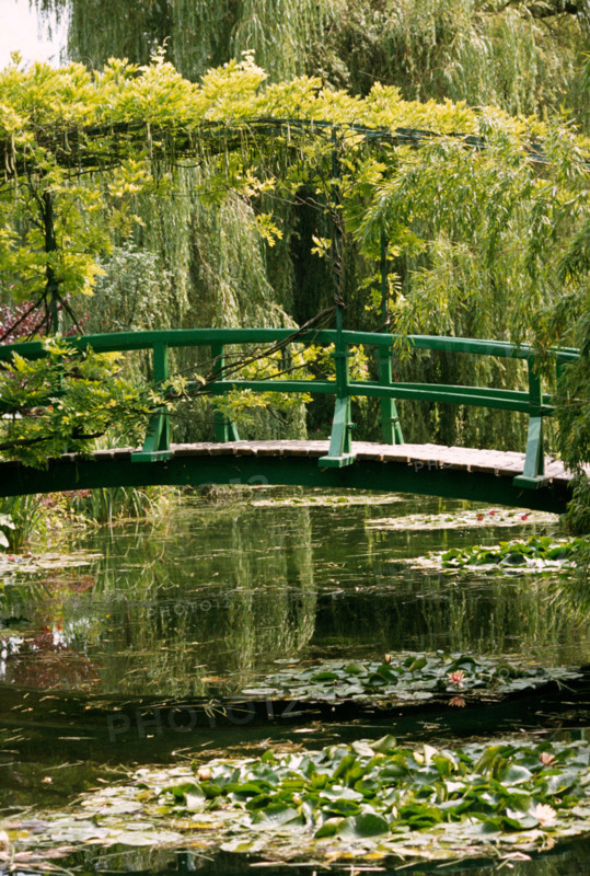 France Giverny Monets bridge in his private garden