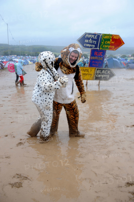 Fancy Dress Festival goers at Bestival Music Festival Isle of Wight 2008