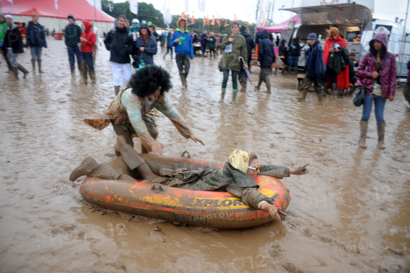 Fancy Dress Festival goers at Bestival Music Festival Isle of Wight 2008