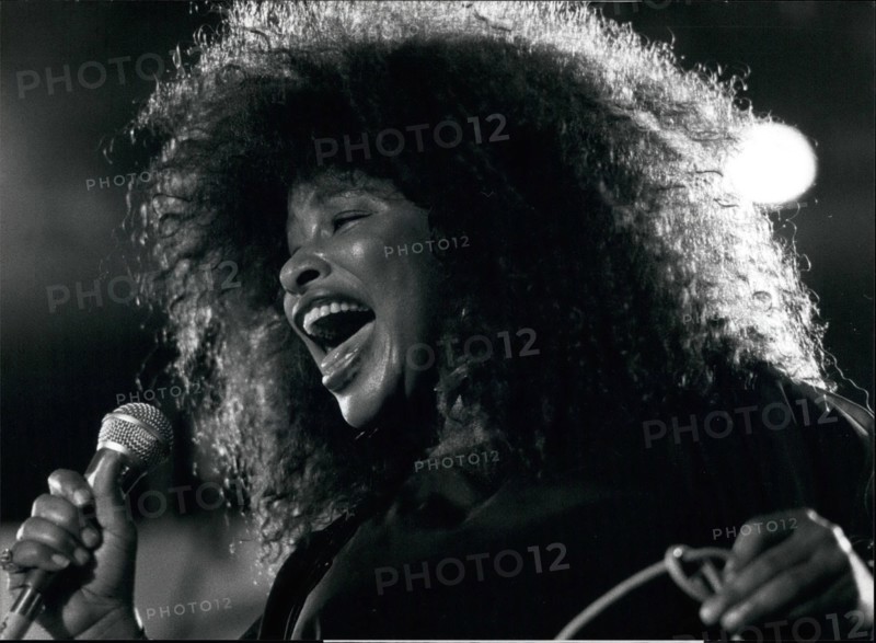 Jul. 07, 1991 - Chaka Khan in Montreux. Singer Chaka Khan is seen here during her performance at this year's Montreux Jazz Festival July 17th.