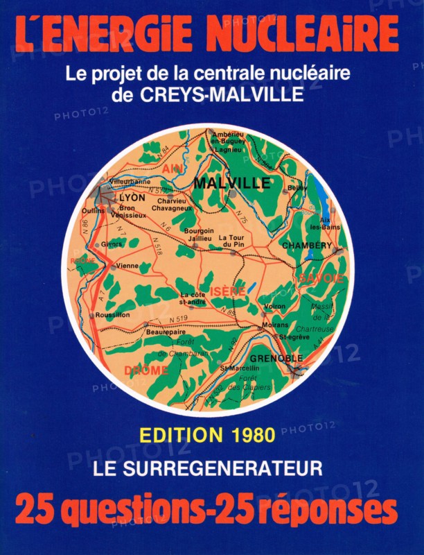 EDF booklet on nuclear energy and Creys-Malville surgenerator plant, France