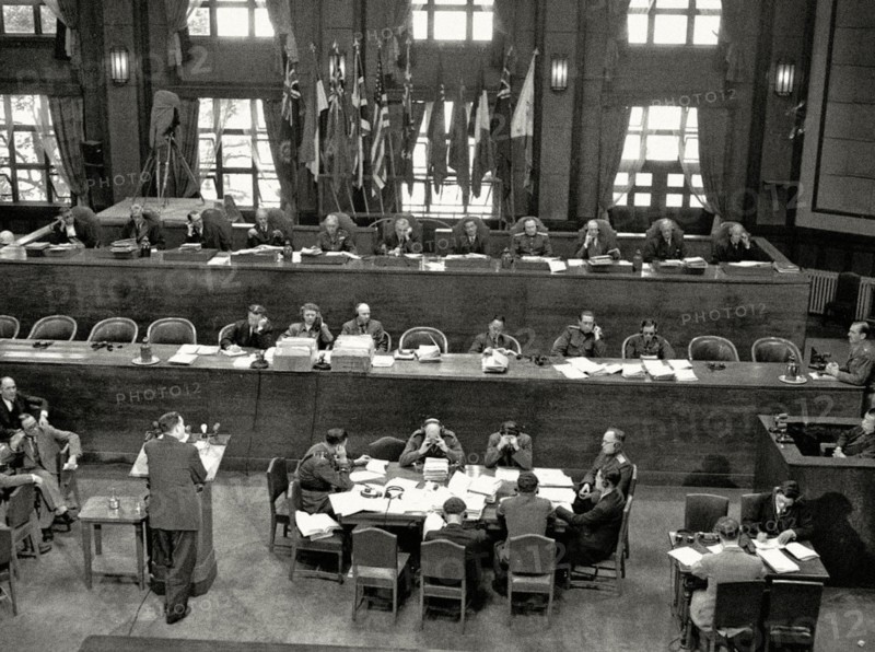 A general view of the International Military Tribunal for the Far East meeting in Tokyo in April, 1947. On May 3, 1946, the Allies began the trial of