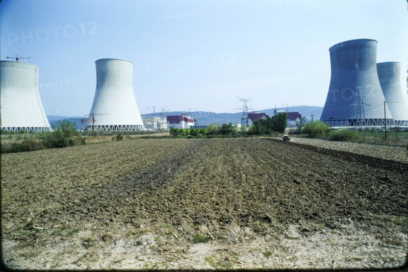 Creys-Malville nuclear plant, Creys-Malville, Isere, 1987, France