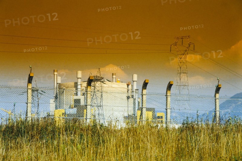 Creys-Malville nuclear plant, Creys-Malville, Isere, 1987, France