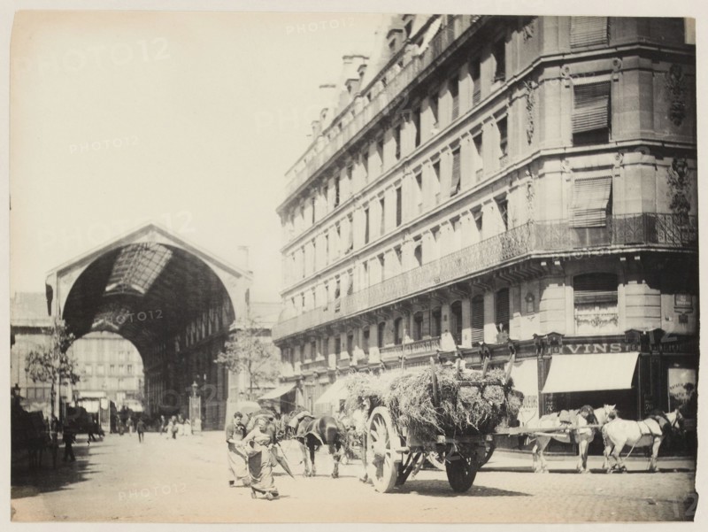 Blancard, Hippolyte (1843 - D.1924), hayard to the Halles, rue de la Lingerie, 1st arrondissement, Paris (dummy title), 1890. Platinum draw. Carnavalet museum, history of Paris.
