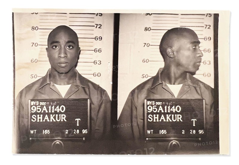 Tupac Shakur mug shot, Clinton Correctional Facility in New York - 1995