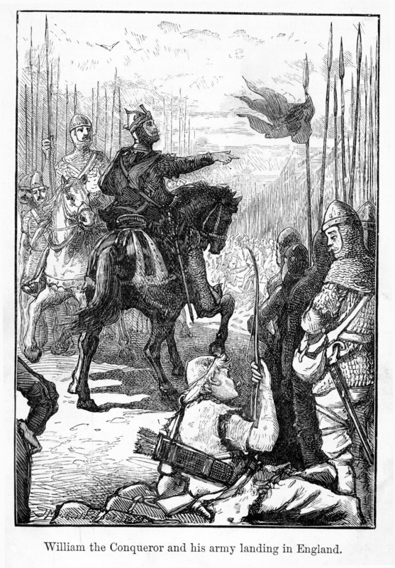 William the Conqueror and his army land in England, 1066