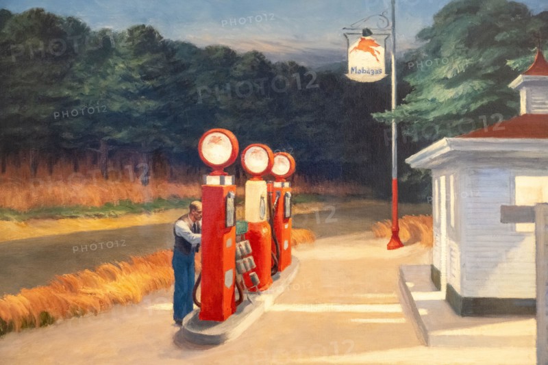 painting called Gas by Edward Hopper at the MOMA art museum in New York