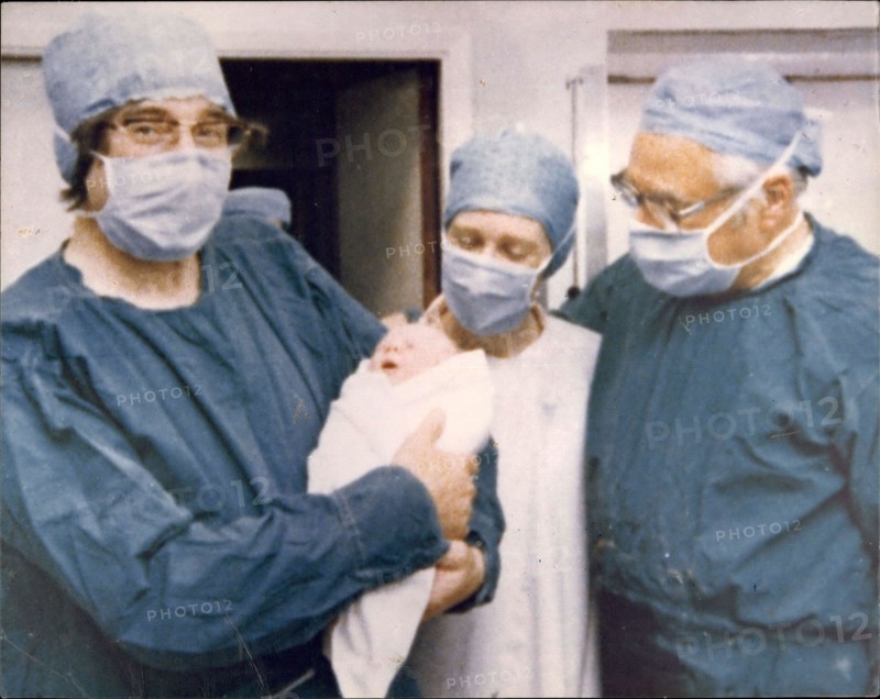 1978 - The World's First Test Tube Baby: At 23.47 Bst on July 1978 a unique baby was born in Britain-the result of a test tube fertilization. Louise Joy Brown, the 5 lb 12 oz daughter of Mr. & Mrs. Brown of Bristol, was delivered safely by caesarian section by Patrick Steptoe Esq. Frocs Frcog, Honorary Consultant Gynaecologist at the Oldham General Hospital near Manchester. He was assisted by Dr. John Webster MB ChB MRCOG, by Dr. Finlay Campbell, Anaesthetist Theatre, Sister Astel and Sister Marshall. Dr. Hilson Consultant Paediatricial. Also present at the birth was Dr. Robert Edwards the Cam