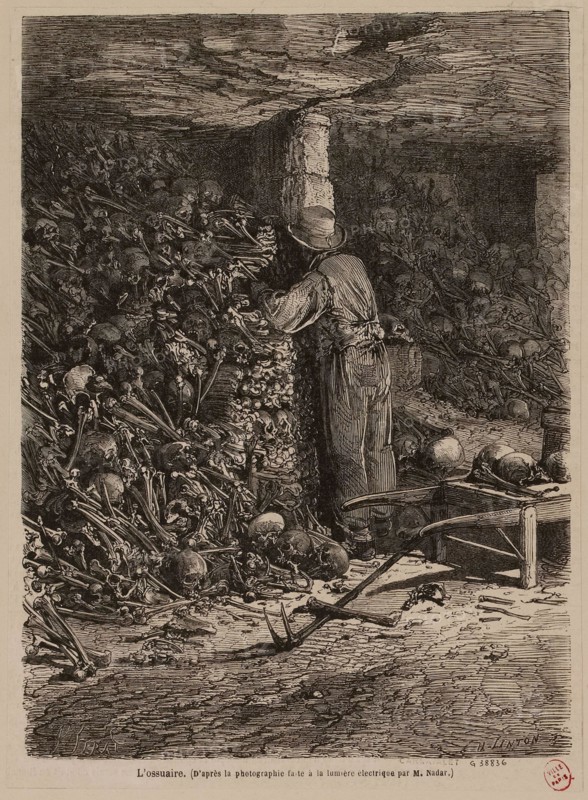 The ossuary. [Paris Catacombs]
