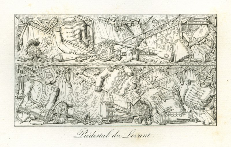 Colonne Vendôme : relief ornant le piédestal côté est