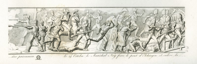 Colonne Vendôme : Le 14 octobre, le maréchal Ney force le pont d'Echlingen et enlève la position de l'Abbaye.