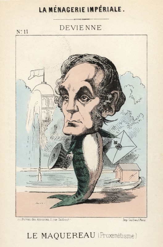 Adrien Marie Devienne. Caricature