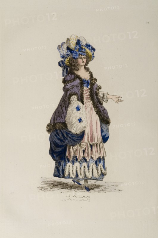 Woman in the fashion of the 18th century