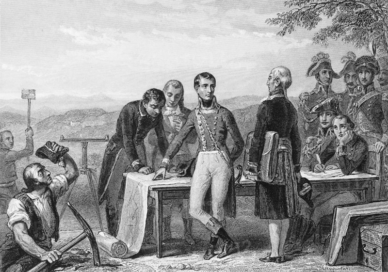 Bonaparte indicating the opening of the Saint-Quentin canal