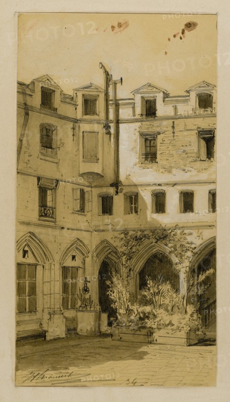 The cloisters of the Billettes in Paris