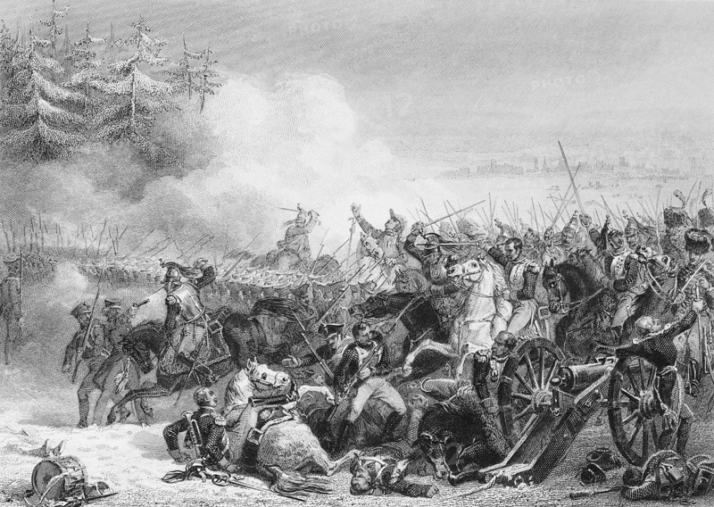 Charge of the cuirassiers in Eylau