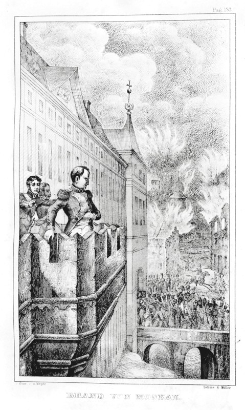Napoléon regardant Moscou en feu