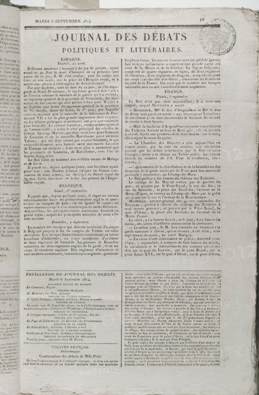 Le journal des Débats