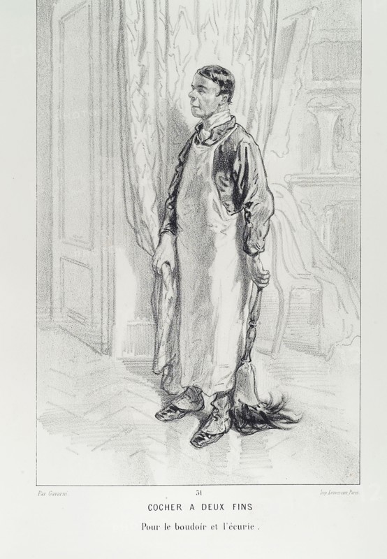 Gavarni, Coachman and Servant