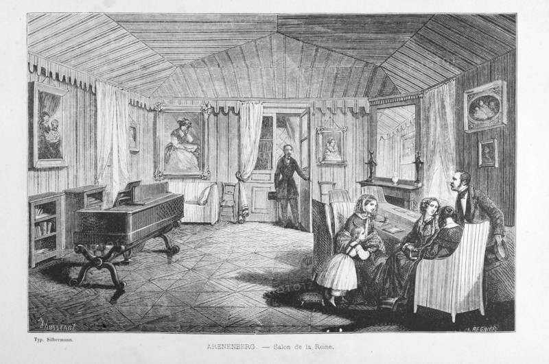 The drawing room of Queen Hortense at Schloss Arenenberg