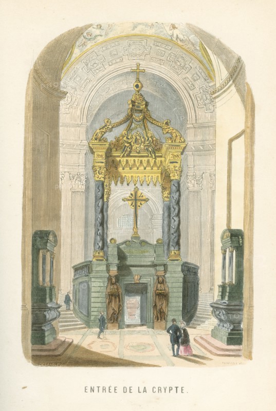 Entrée de la crypte du tombeau de Napoléon 1er aux Invalides