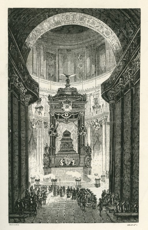 Arrivée du cercueil de Napoléon 1er en l'église des Invalides