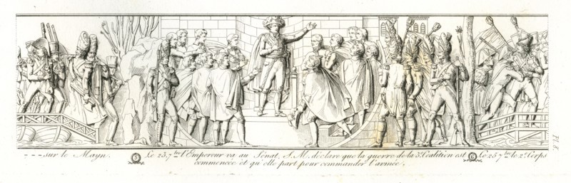 Colonne Vendôme : Déclaration de Napoléon 1er le 23 septembre 1805