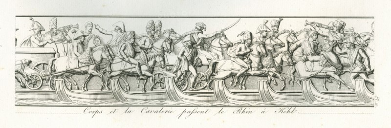 Colonne Vendôme : Le 25 septembre, le 5e corps et la cavalerie passent le Rhin à Kehl