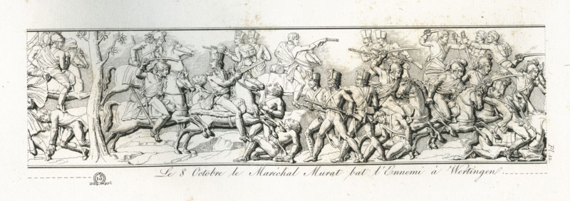 Colonne Vendôme : Le 8 octobre 1805, le maréchal Murat bat l'ennemi à Wertingen