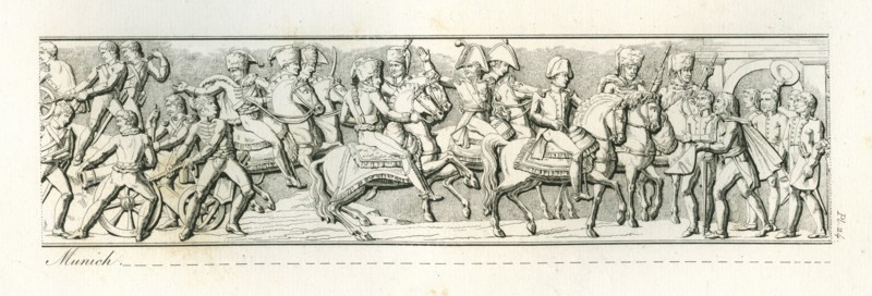 Colonne Vendôme : Le 24 octobre 1805, entrée de l'empereur Napoléon 1er à Munich.