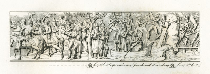 Colonne Vendôme : Le 27 octobre, le 1er corps arrive sur l'Inn devant Wasserburg.
