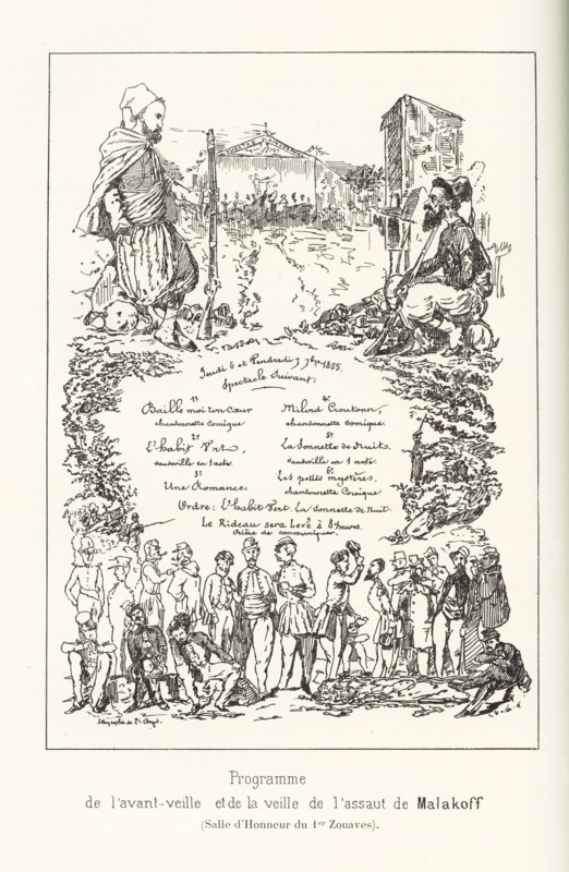 Programme de l'avant-veille et de la veille de l'assaut de Malakoff