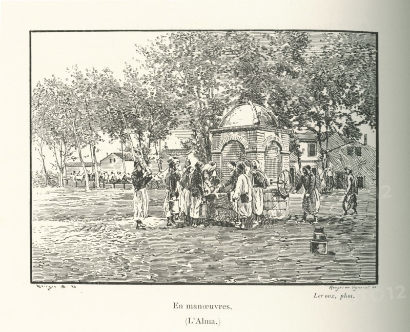 Zouaves en manoeuvres