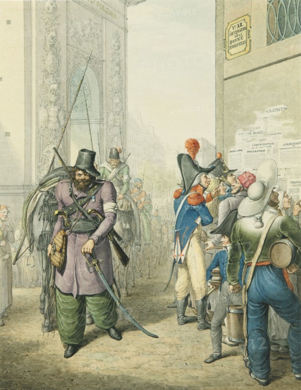 Opitz, Les Cosaques à Paris en 1814