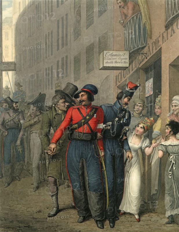 Opitz, Les Cosaques à Paris en 1814