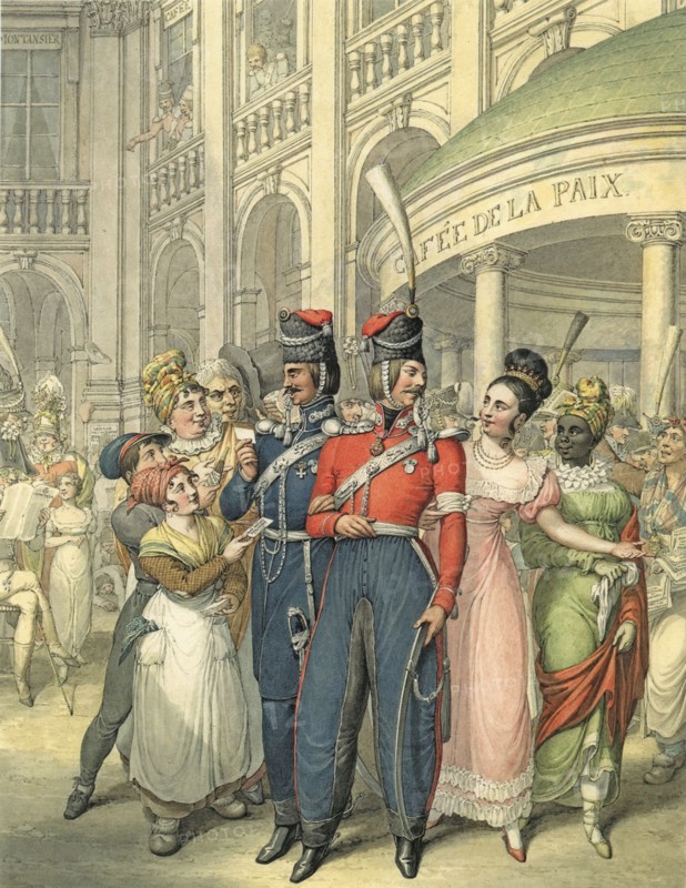 Opitz, Les Cosaques à Paris en 1814