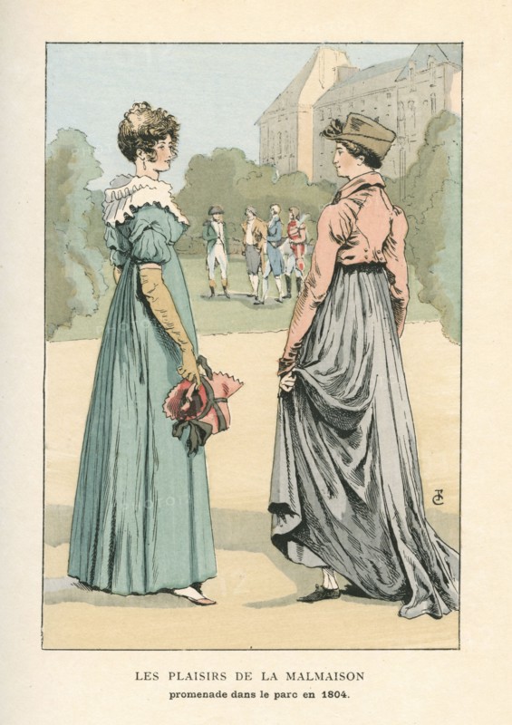 Les plaisirs de la Malmaison, promenade dans le parc en 1804