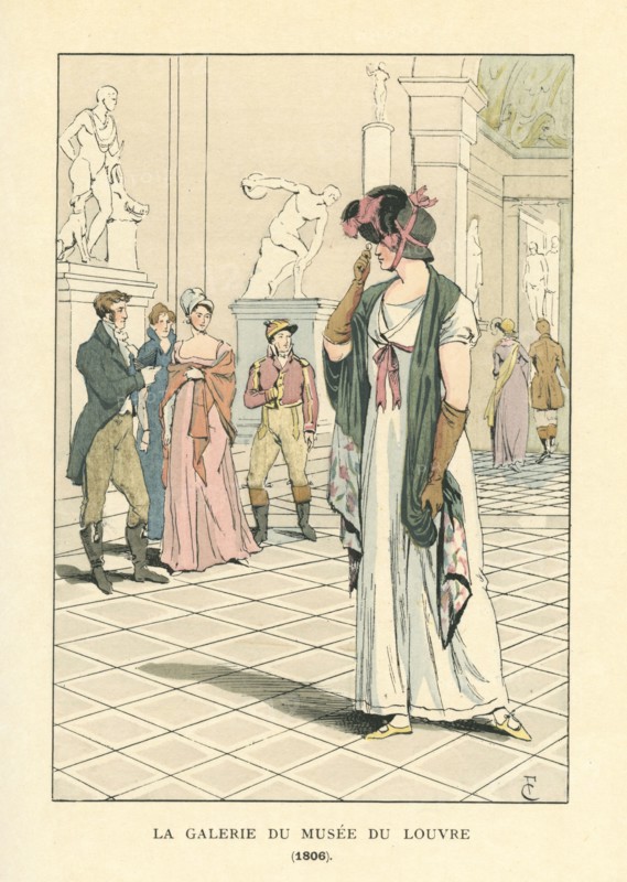 La galerie du musée du Louvre, 1806