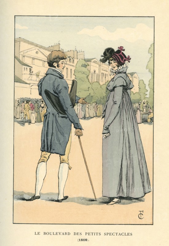 Le boulevard des petits spectacles, 1808