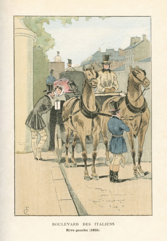 Boulevard des Italiens, rive gauche, 1855
