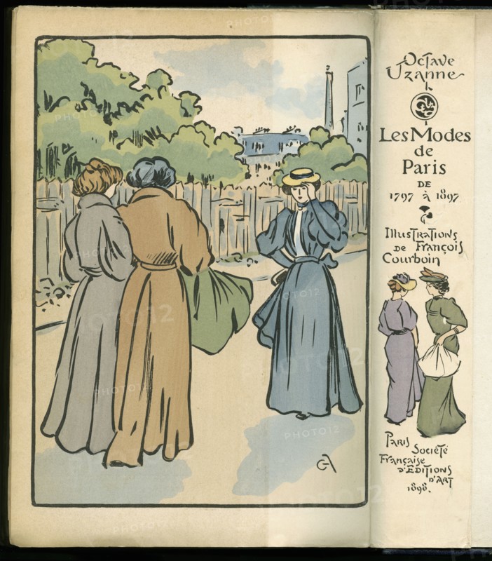 4e de couverture de l'ouvrage "Les Modes de Paris", 1797-1897