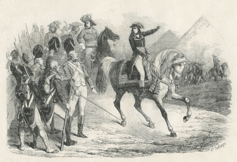Bonaparte devant les pyramides de Gizeh