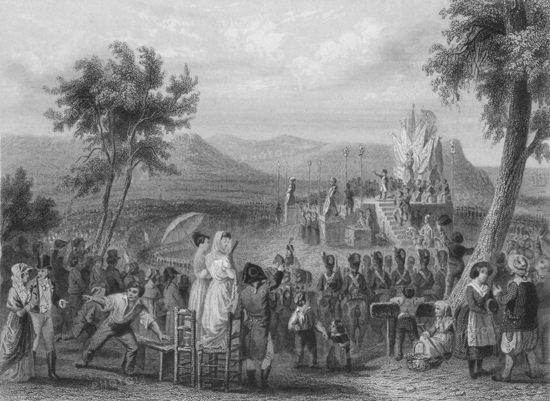 Fête au camp de Boulogne