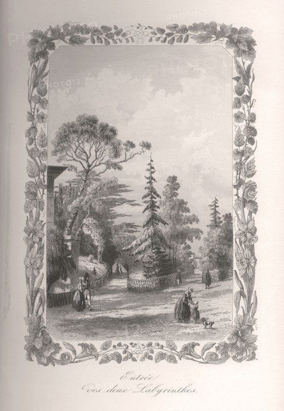 Entrée des deux labirinthes du Jardin des Plantes de Paris