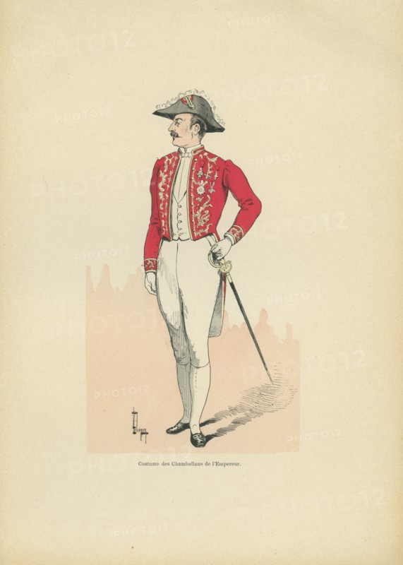 Costume des Chambellans de l'Empereur, sous le Second Empire